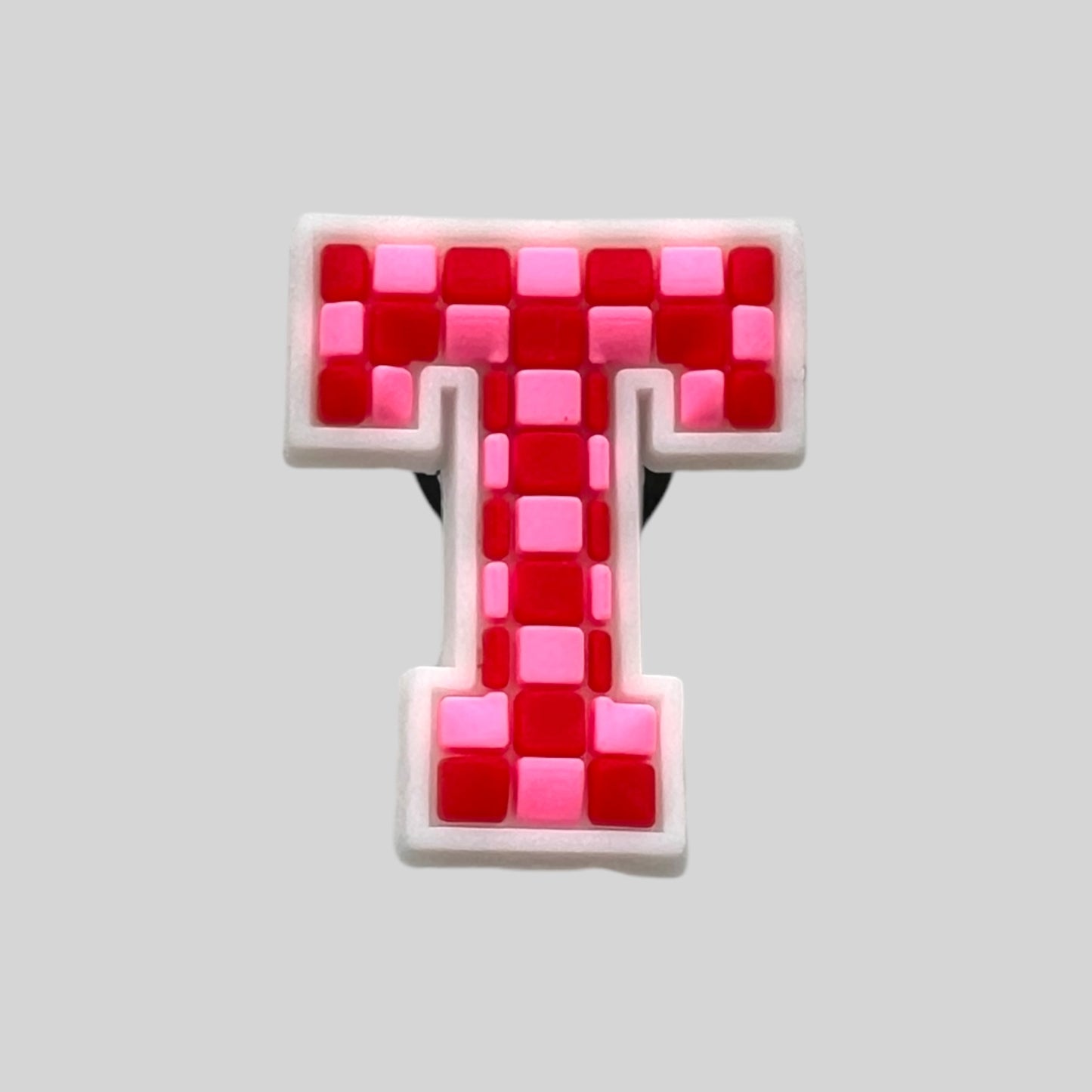 T | Pink Chequered Letters