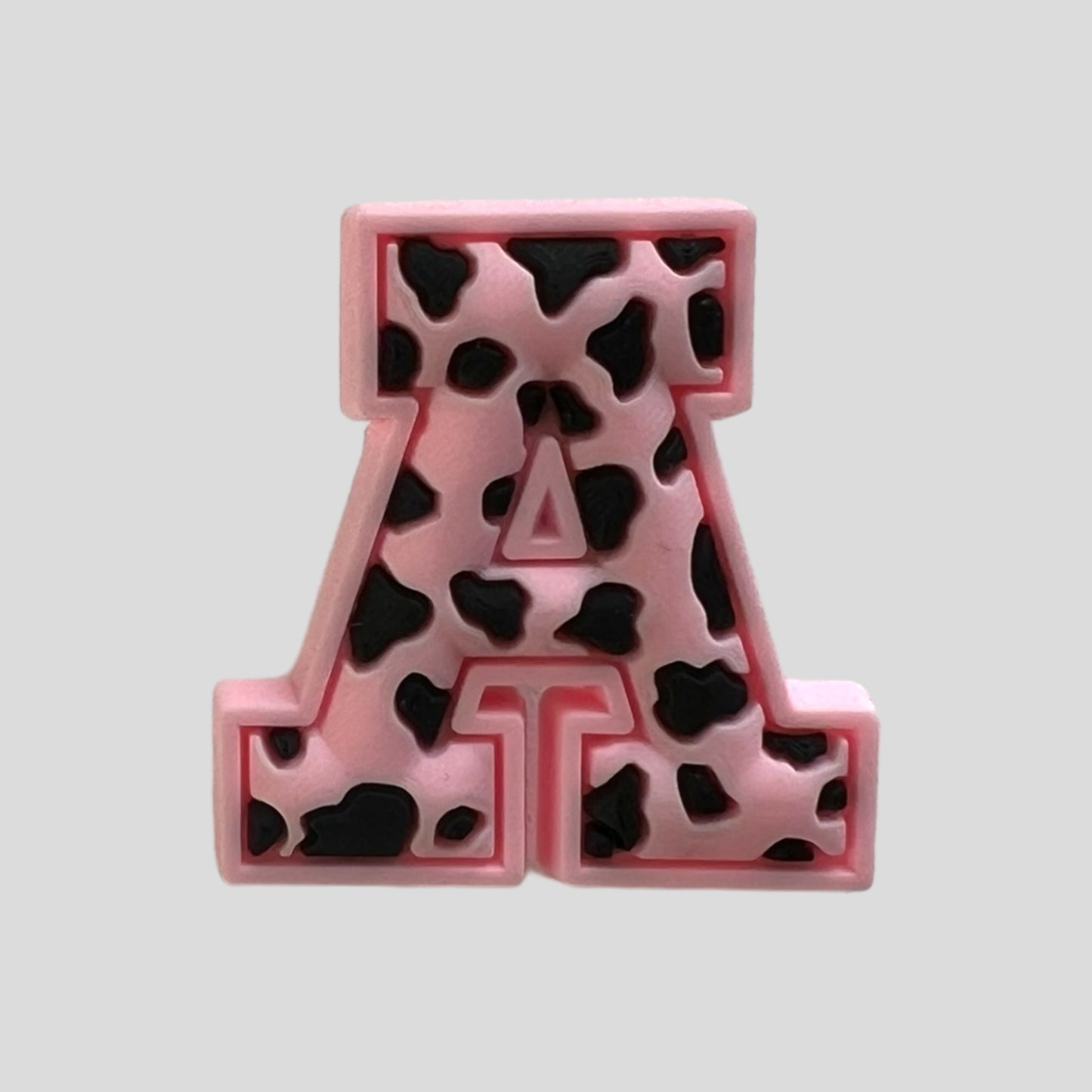 A | Pink Leopard Print Letters