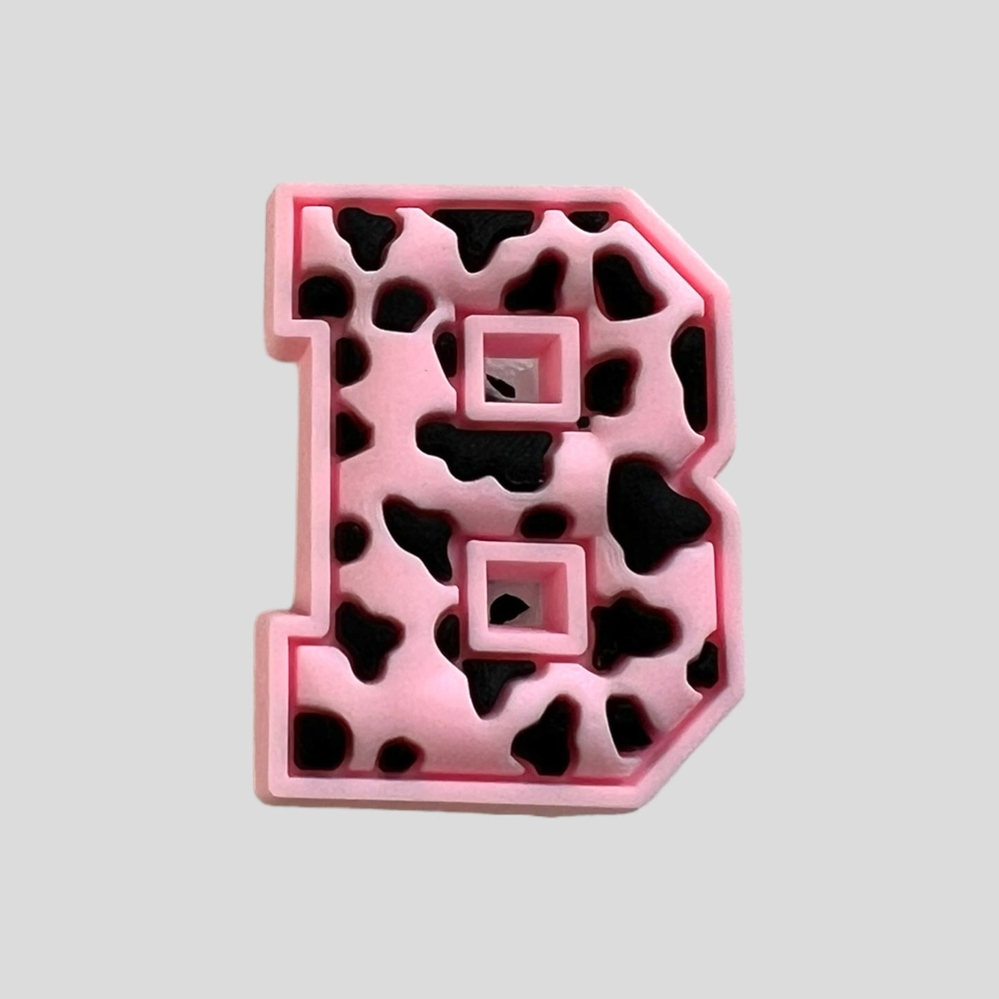 B | Pink Leopard Print Letters