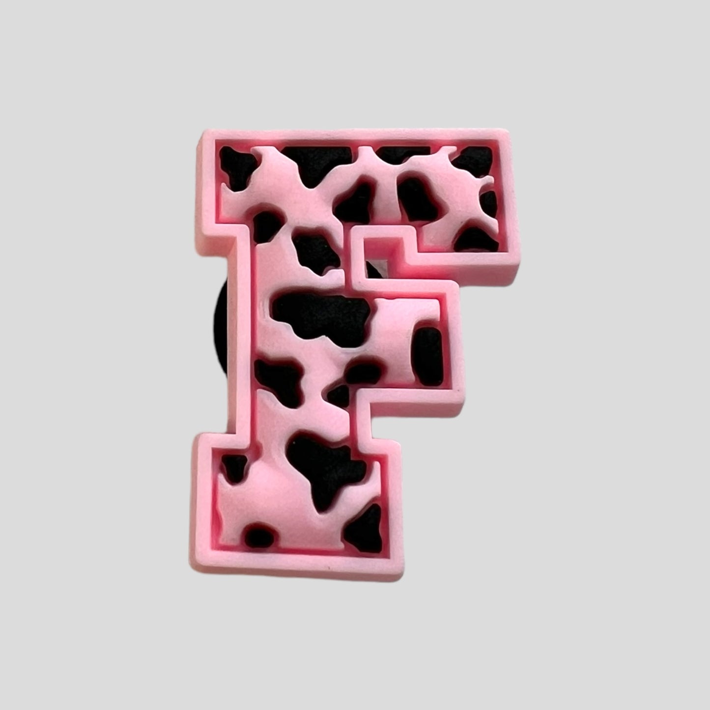F | Pink Leopard Print Letters