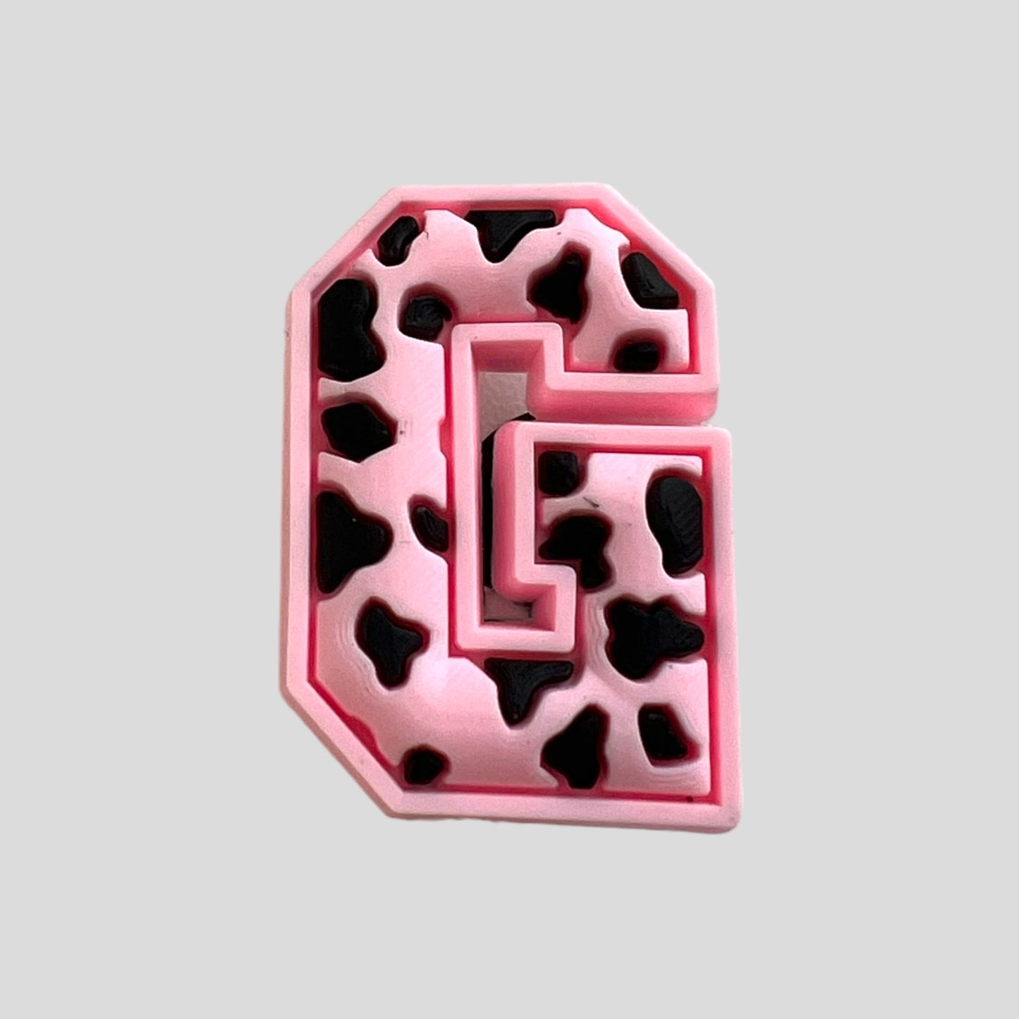 G | Pink Leopard Print Letters