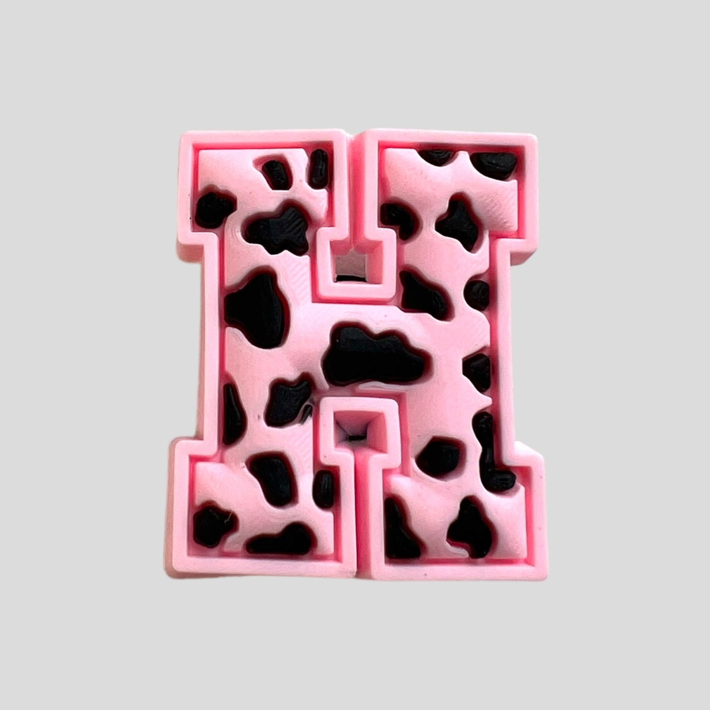 H | Pink Leopard Print Letters