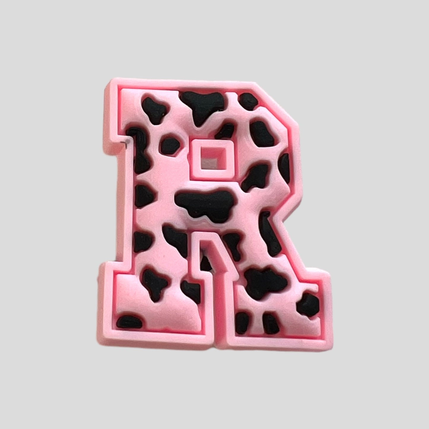 R | Pink Leopard Print Letters