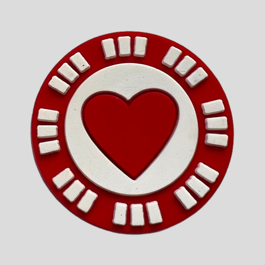 Heart Poker Chip | Gambling