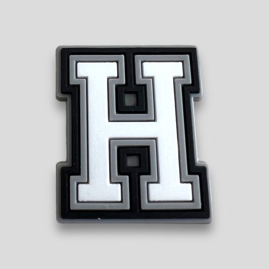 H | Black & White Letters