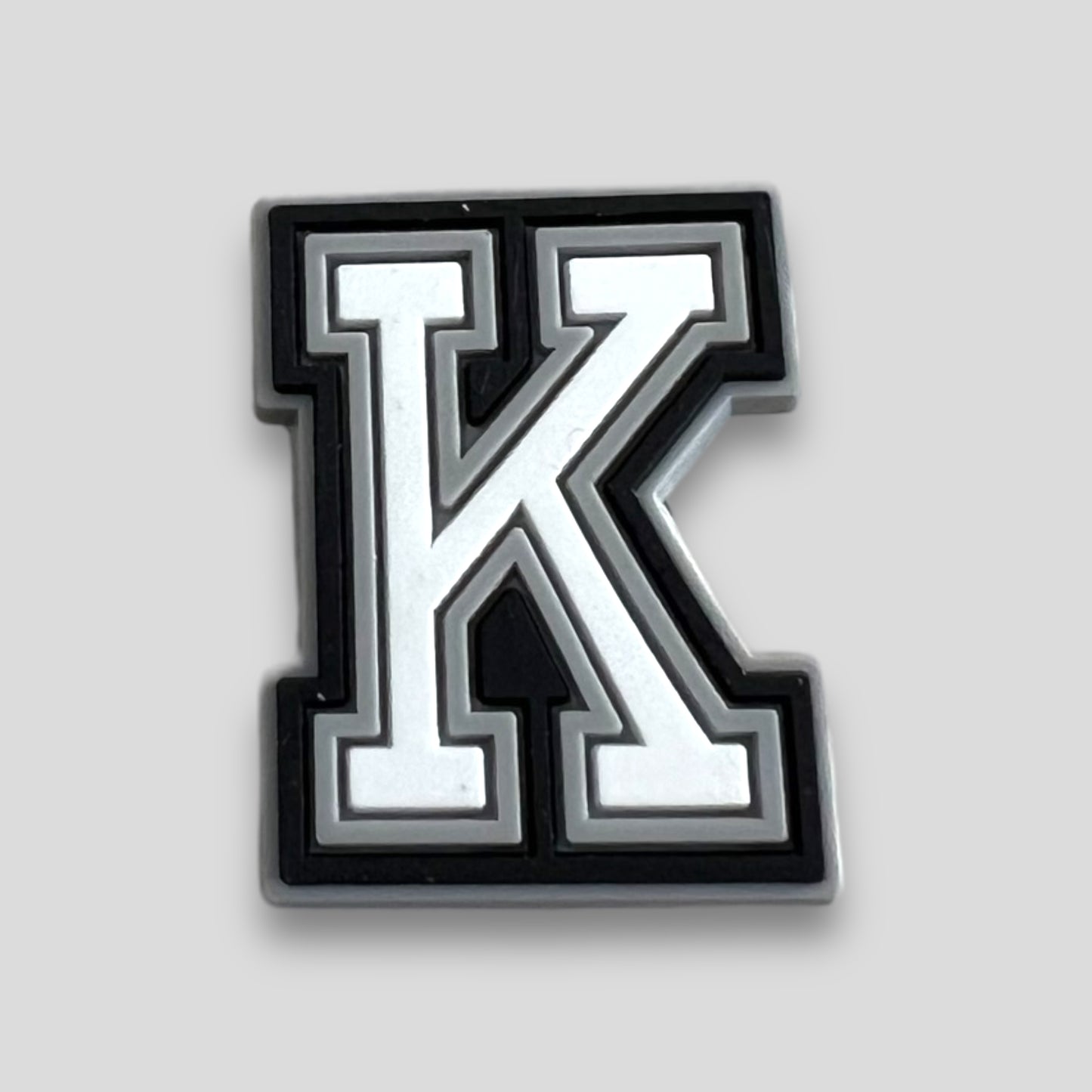 K | Black & White Letters