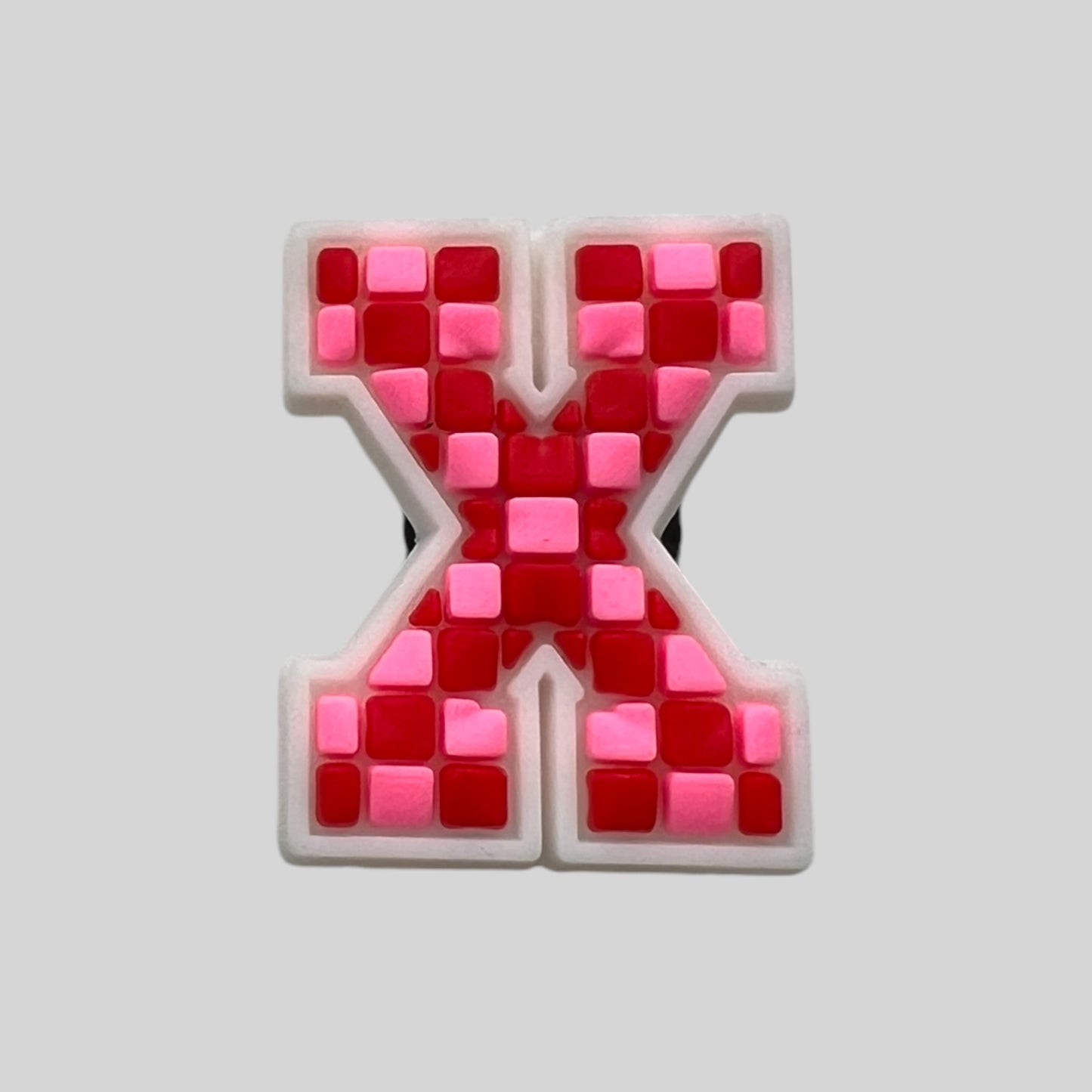 X | Pink Chequered Letters