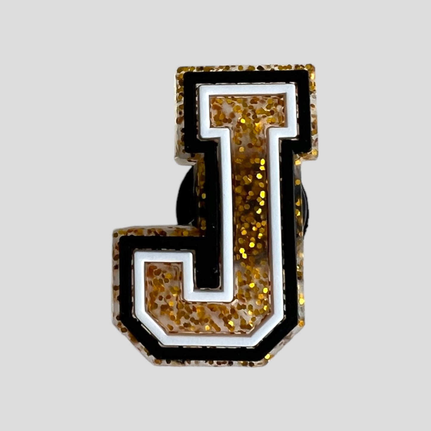 J | Gold Glitter Letters