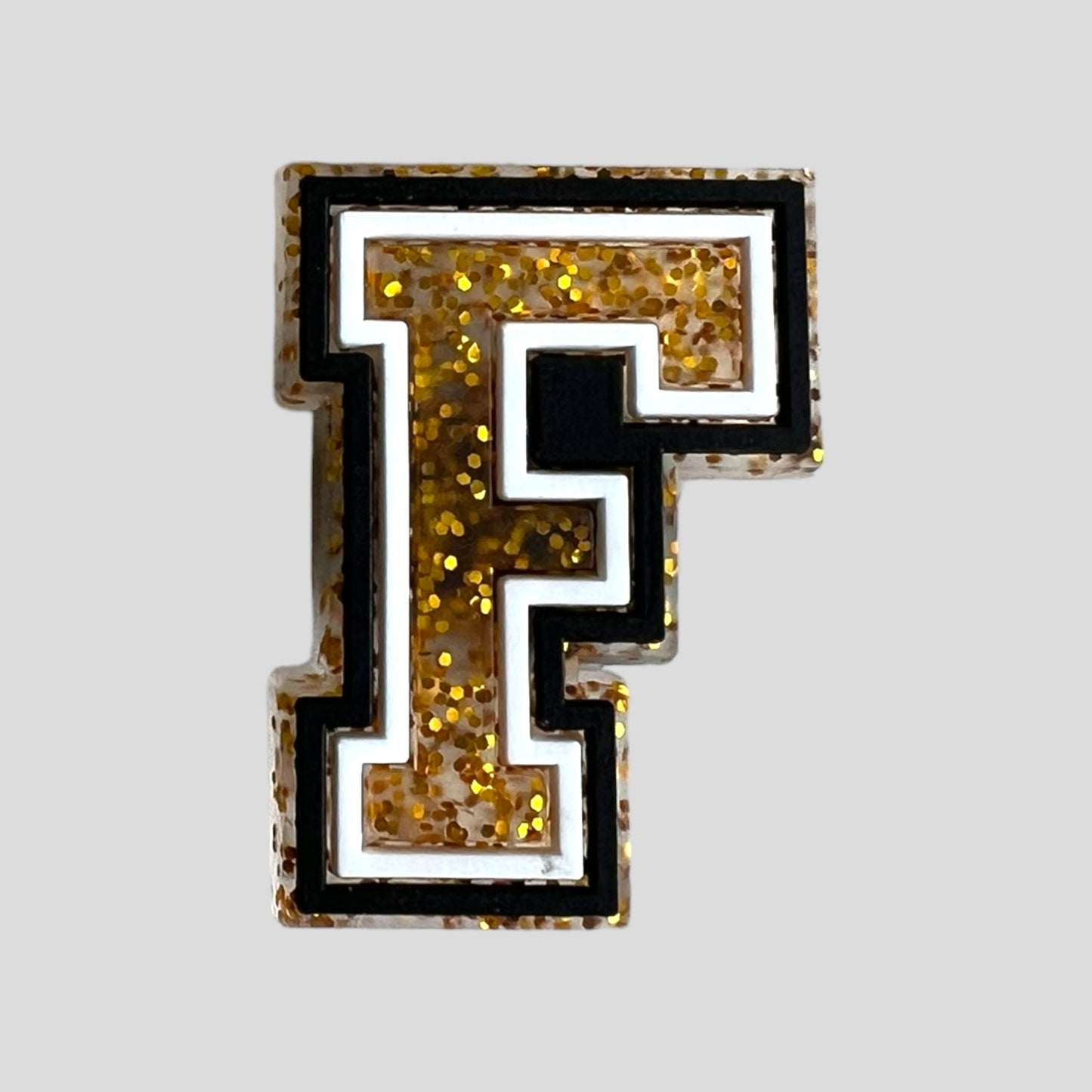 F | Gold Glitter Letters