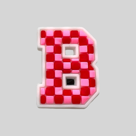 B | Pink Chequered Letters