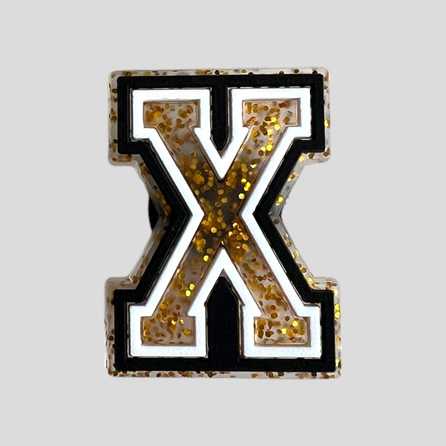X | Gold Glitter Letters