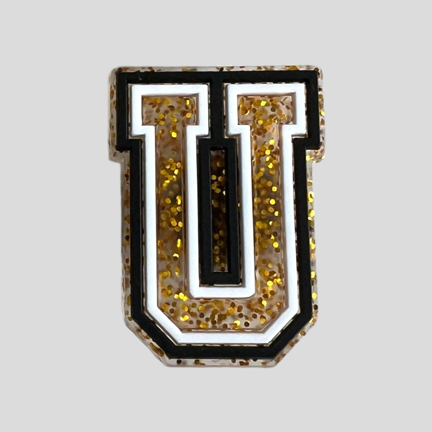 U | Gold Glitter Letters