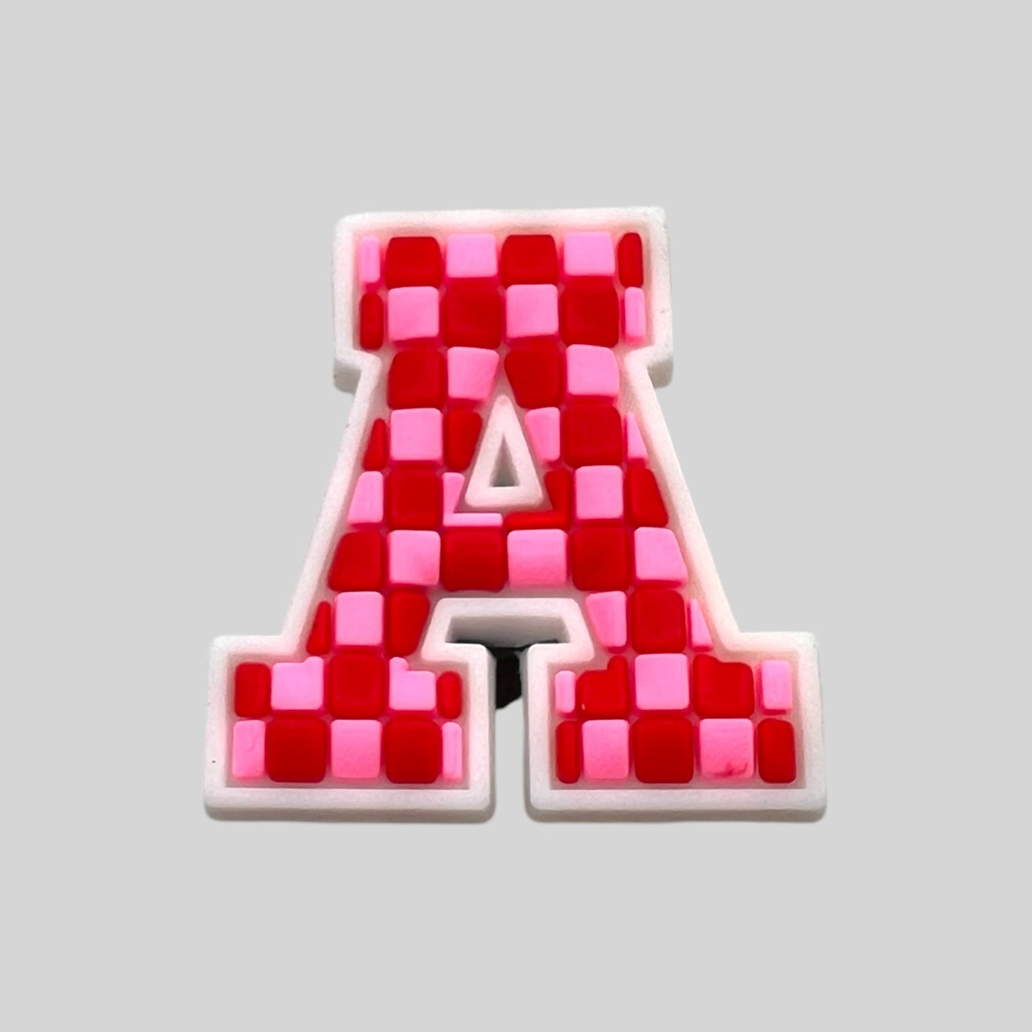 A | Pink Chequered Letters