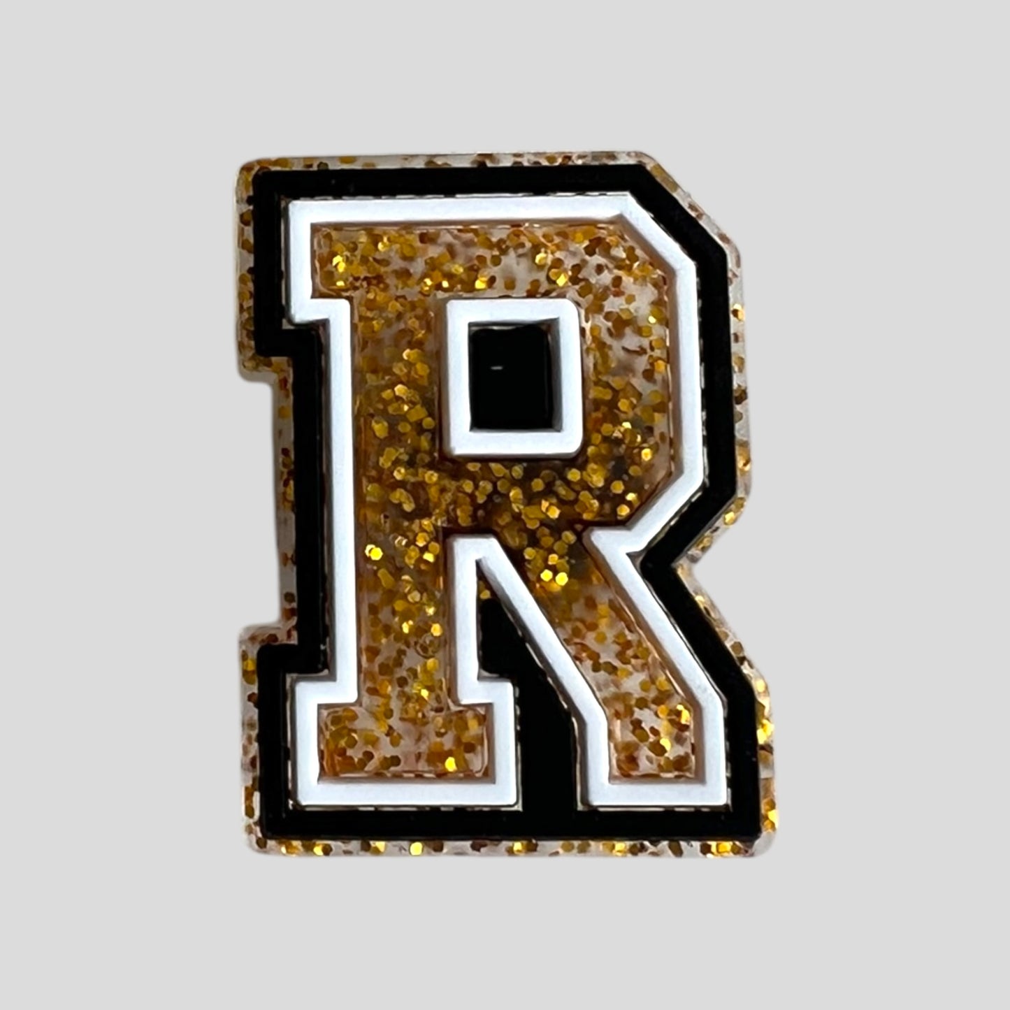 R | Gold Glitter Letters