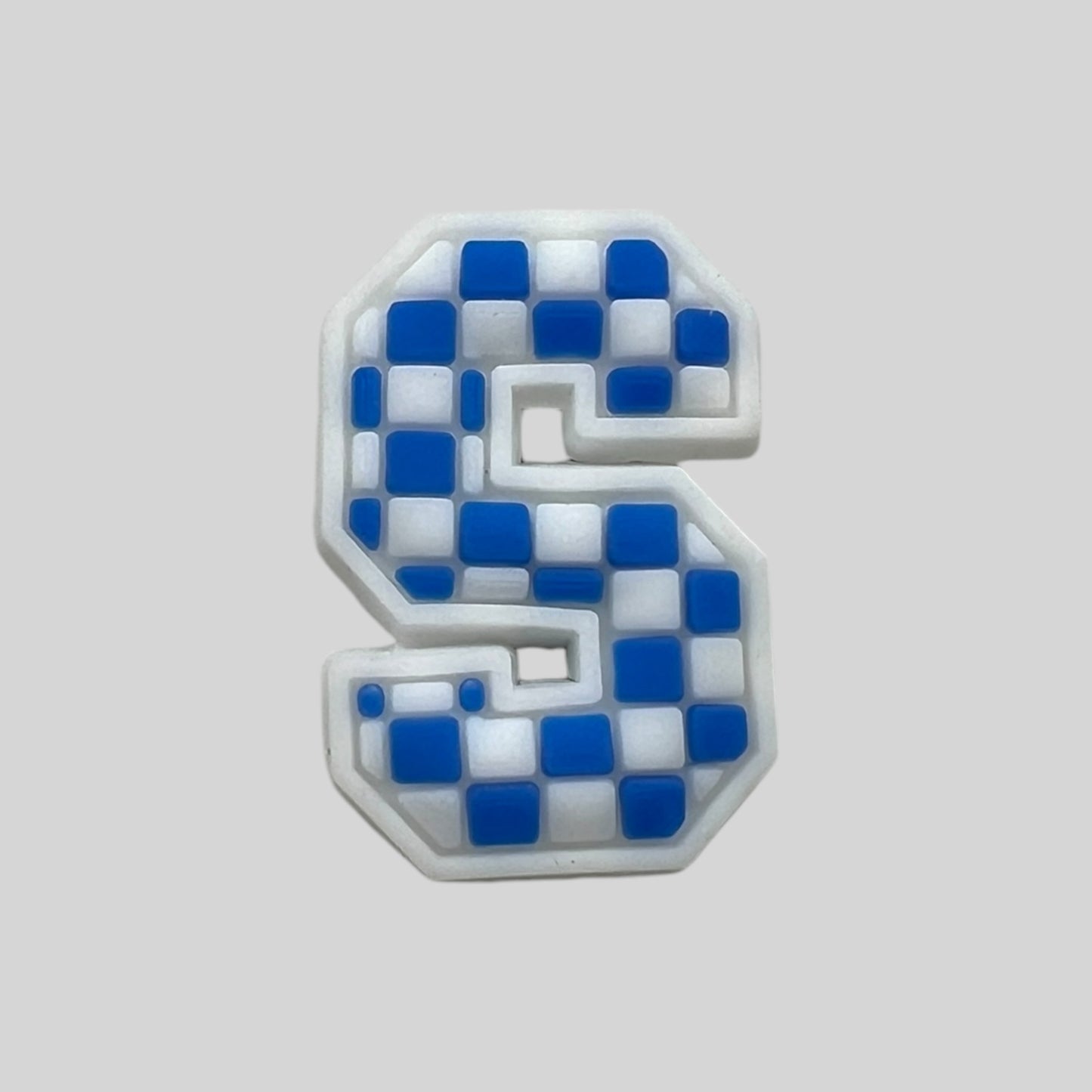 S | Blue Chequered Letters