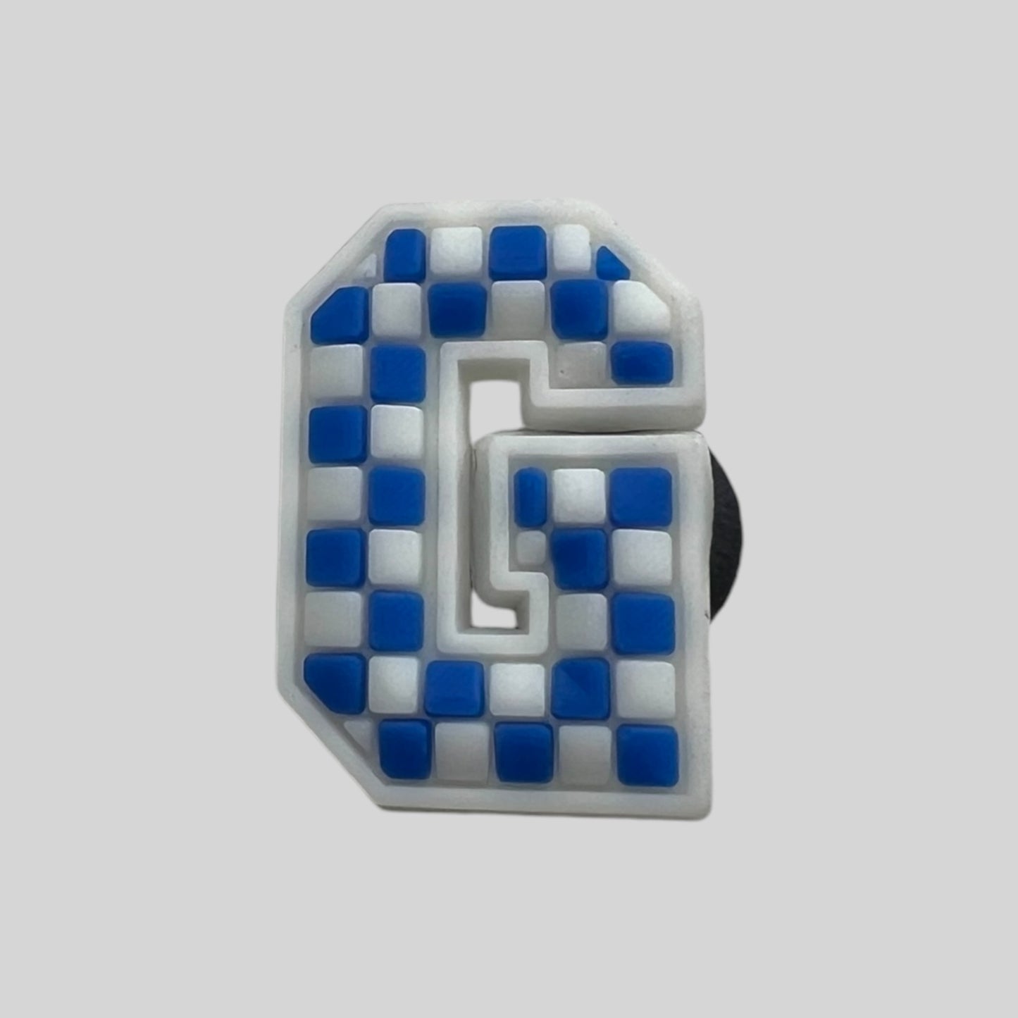 G | Blue Chequered Letters