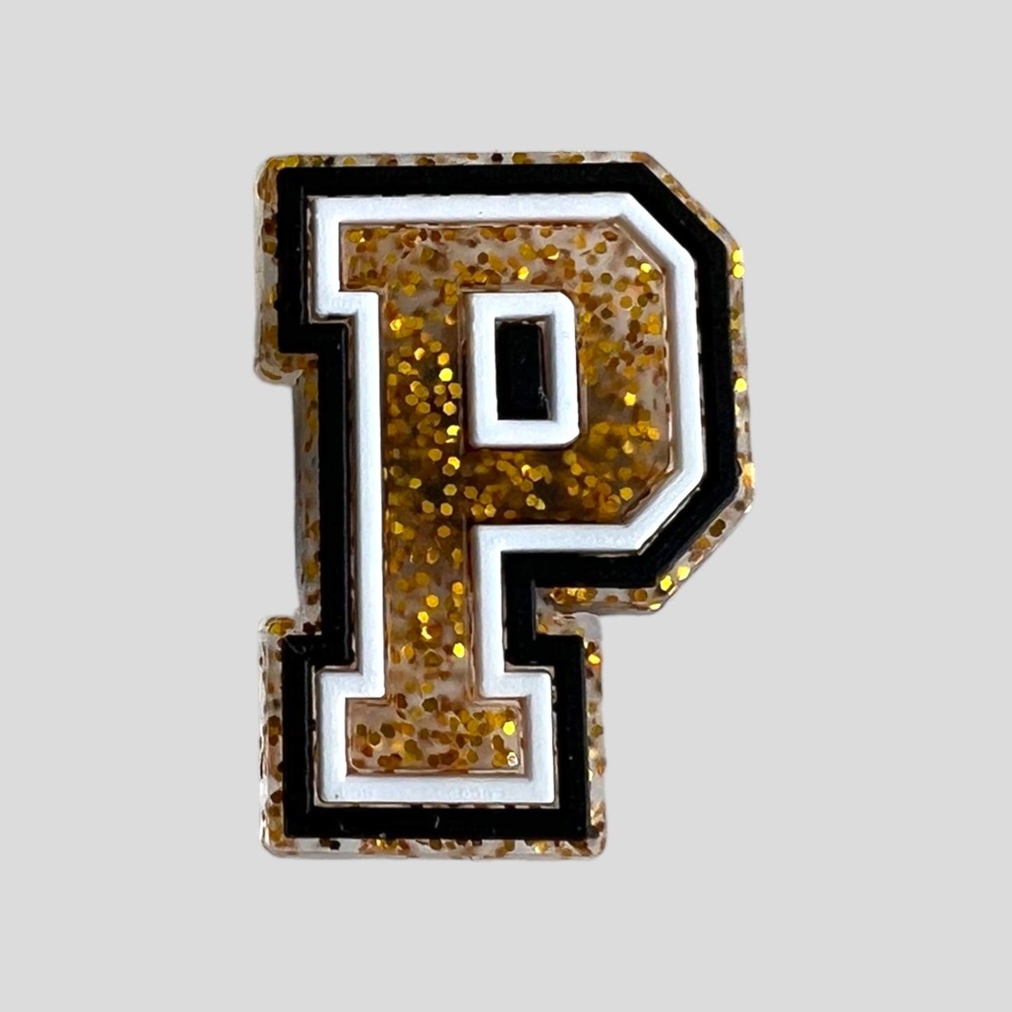 P | Gold Glitter Letters