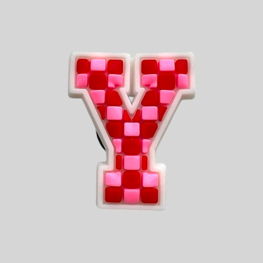 Y | Pink Chequered Letters