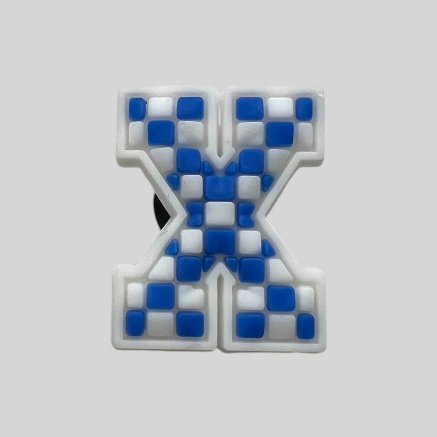 X | Blue Chequered Letters