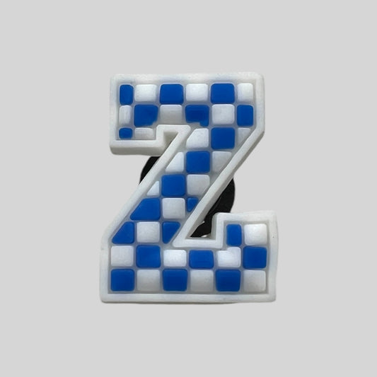 Z | Blue Chequered Letters