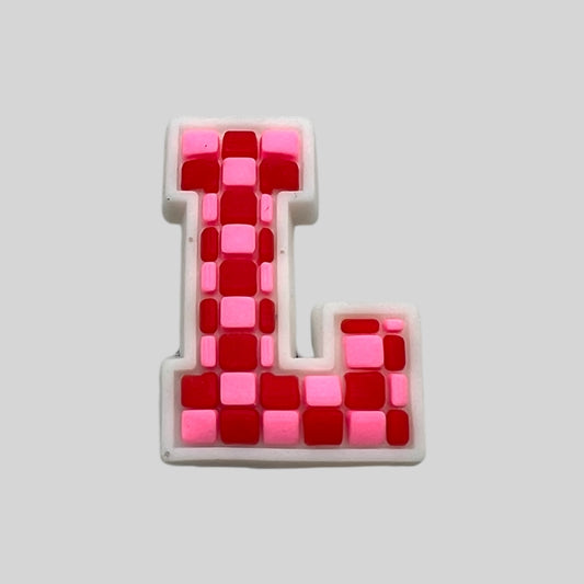 L | Pink Chequered Letters