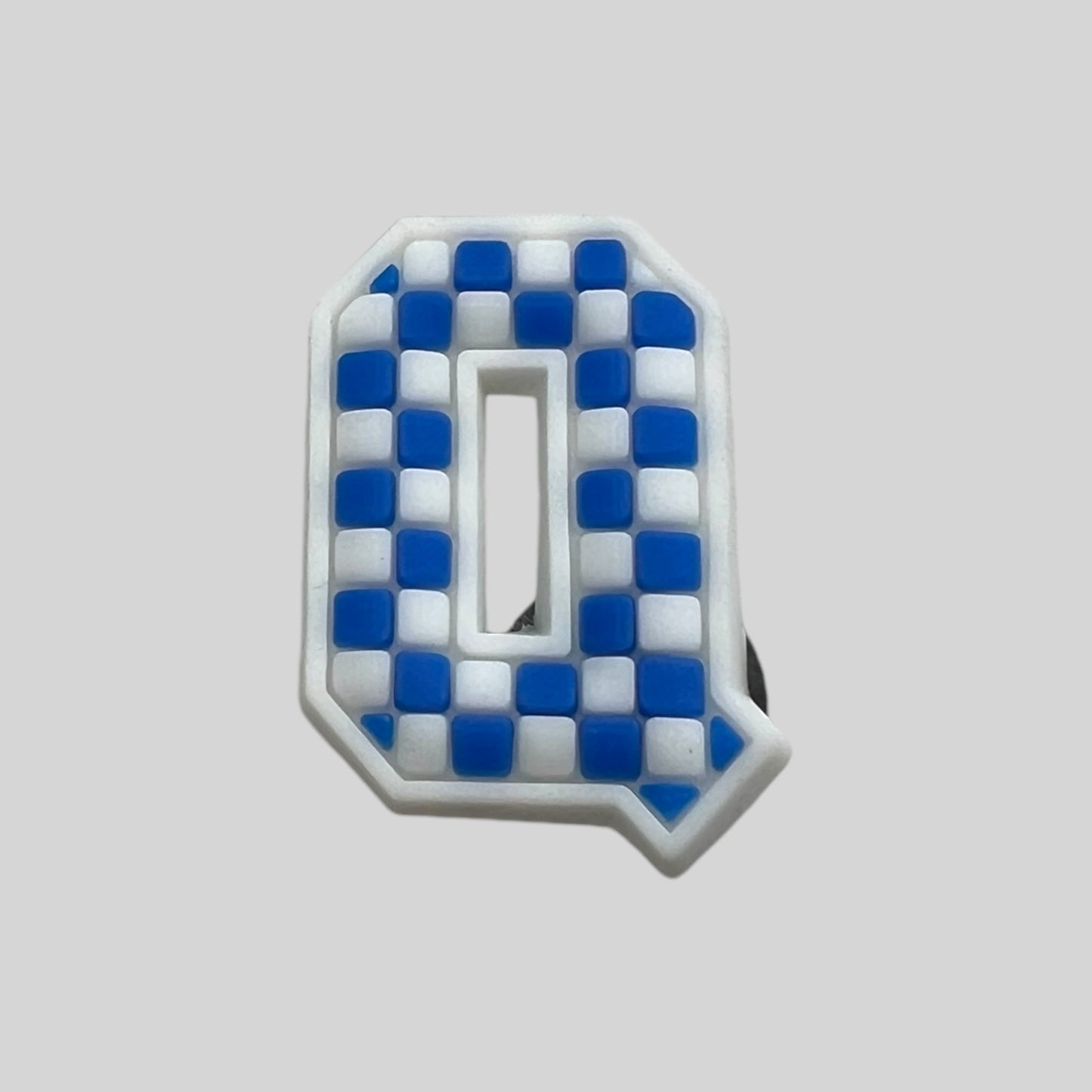 Q | Blue Chequered Letters