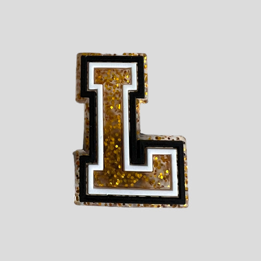 L | Gold Glitter Letters